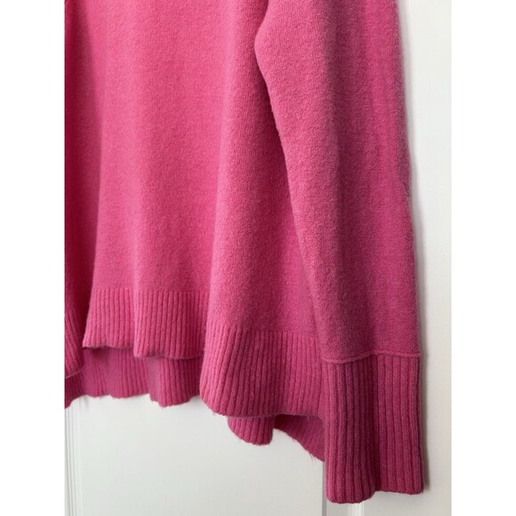 J Crew Womens Small Pink Turtleneck Sweater Knit Alpaca Merino Wool Oversized - Picture 4 of 12
